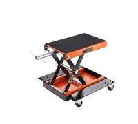 FHSLKXIM Outil De Levage pour Moto, Élévateur À Ciseaux pour VTT De 1 100 LB avec Chariot Et Manivelle, Support De Manivelle Central avec Palans Électriques À Large Plateau, Type A