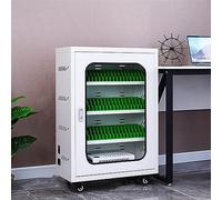 FHSLKXIM Rechargeable Mobile Phone Storage Locker - Aluminum Alloy Charging Station with Multiple Compartments for Secure Device Nization in Schools Offices and Public Spaces,50slots
