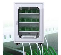 FHSLKXIM Rechargeable Phone Charging Locker with 20 Slots - Perfect Storage Solution for Schools Churches Airports & Public Spaces - Secure Convenient and Easy to Use,60slots