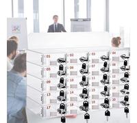 FHSLKXIM Secure Wall Mounted Cell Phone Storage Locker Box with 50 Slots School and Office Mobile Phone Storage Cabinet with Keys,20slots