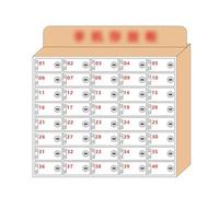 FHSLKXIM Secure Wall Mounted Cell Phone Storage Locker with Keys for Classroom and Conference Rooms Clear Mobile Phone Organizer Cabinet with 30 Slots,40Slots