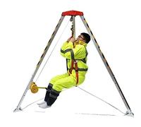 FHSLKXIM Trépied De Sauvetage d'urgence, Support De Trépied Rétractable en Alliage D'Aluminium pour Espace Limité dans L'Exploration De Tête De Puits, Trépied 1200 LB D'Épaisseur + Win