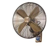 FHSLKXIM Ventilateur Mural Industriel avec Télécommande - Ventilateur Oscillant - 3 Vitesses Réglables - Chambre, Serre, Salle De Sport, Bureau, Garage, Bronze, 450 Mm X 500 Mm