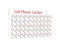 FHSLKXIM Wall Mounted Cell Phone Storage Locker Cabinet with 25 Slots for School Classroom and Factory Clear Acrylic Secure Key Lock System Organize and Protect Phones,50 Slots