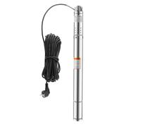 FHSOAA 370W Pompe immergée pour Puits 220V Pompe de Puits Profond | Débit 135 L/min | refroidi par air | Hauteur : 30m | aspiration : 6-8m | pour Drainage, Irrigation Agricole