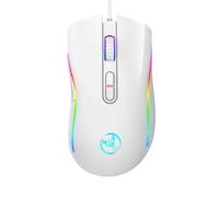 Fhsqwernm Cordon RGB Gamings Spectrum Rétroéclairé Ergonomique Programmable avec 7 Rétro-éclairés Jusqu'à 3200DPI