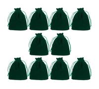 Fhsqwernm Lot de 10 sacs à dés portables en velours avec cordon de serrage pour rangement de bijoux, sac de tarot de Noël, petit