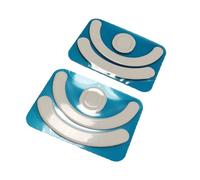 Fhsqwernm Lot de 2 patins de souris autocollants pour patins de souris avec bords arrondis et bords incurvés pour G403 G603
