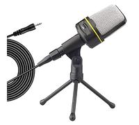 Fhsqwernm Microphone professionnel à condensateur cardioïde SF-920, Micro sur Pied, Port de 3,5 mm, Pour jeux vidéo