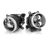 FHSUF Kit feux de brouillard avant LED Projecteur Bi-LED Pour Feux Antibrouillard 3 Pouces Pour Peugeot 207 208 301 2008, Faisceau Haut/bas, 6000 K(2pcs Style B)