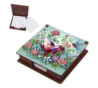 FHTech Store Boîte de rangement créative pour notes et mémos avec motif mosaïque artistique pour la maison, l'école et le lieu de travail (cœur 1)