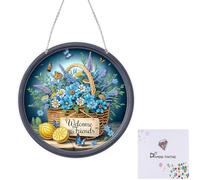 FHTech Store Kit de décoration en acrylique 2D pour décoration murale ou porte Motif Welcome Friends