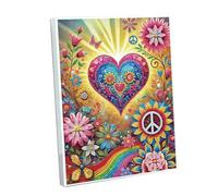FHTech Store Kit de peinture diamant en forme de cœur Mandala 5D pour adultes