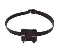 FHUILIJH Porte-épée de Ceinture médiévale - Ensemble d'épée rétro - Ceinture Dorsale d'épée réglable - pour Costume d'anime de Cosplay,Noir,6c