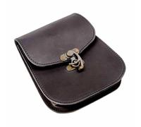 FHUILIJH Porte-Monnaie médiéval Renaissance Retro Waist Bag pour Halloween Cosplay Stage Performance COS Photographie Accessoires,Marron,8cm