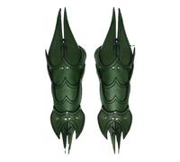FHUILIJH Protège-Poignets Armure médiévale - Steampunk Multicouche protège-Bras - pour la Performance scénique COS Photographie Accessoires,Vert,30cm