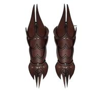 FHUILIJH Protège-Poignets Armure médiévale - Steampunk Multicouche protège-Bras - pour la Performance scénique COS Photographie Accessoires,Marron,30cm