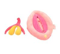 FHUILIJH Rose,22cm, Modèle Anatomique Féminin de la Vulve - Modèle de l'Utérus et du Clitoris pour l'enseignement - Cadeau Éducatif pour la Santé des Femmes et Les Gynécologues