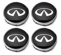 FHVNP 4 pièces Auto Cache Moyeux, pour I-nfiniti 60MM Centre de Jante Capuchons Badge de décoration Accessoires