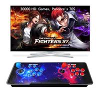 FHYRGF [30 000 en 1 Pandora Box Arcade Game Console Compatible PC & Projecteur & TV, Jeux 3D 1-4 Joueurs Double Joystick Liste Favorite Catégorie de Jeu Enregistrer/Rechercher/Cacher/Pause/Supprimer
