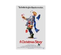 FHYTKC Poster sur toile « A Christmas Story » - Décoration pour chambre à coucher, bureau, chambre - Cadeau - 50 x 75 cm