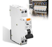 Fi 16a Circuit Breaker,Fi/Ls,Rcbo B16a 30ma,Rcd Rated Current 16a Rcd Protected Circuit Breaker,Din Rail Mount,Type A,240v,1p+N,B Curve (B16)