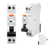 Fi Circuit Breaker AC 240 V 30 mA Disjoncteur FI avec RCBO 20A C20 1P+N Circuit Breaker Hat Rail Leakage Protection contre les surcharges FI/LS Switch CircuitBreaker