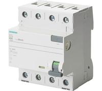 FI-Interrupteur de protection Siemens, 4 poles, type B, 40A, 300mA, 5SV3644-4
