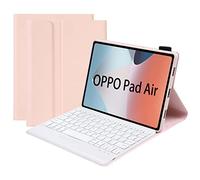 FIABANO Étui avec clavier Bluetooth pour Oppo Pad Air, étui folio avec clavier Bluetooth amovible pour Oppo Pad Air