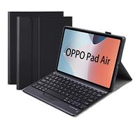 FIABANO Étui avec clavier Bluetooth pour Oppo Pad Air, étui folio avec clavier Bluetooth amovible pour Oppo Pad Air