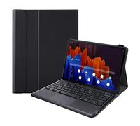 FIABANO Housse clavier Bluetooth sans fil pour Samsung Galaxy Tab S8 Plus (12,5 pouces) SM-X800 SM-X806, étui clavier et souris trackpad
