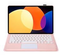 FIABANO Housse de clavier Bluetooth sans fil pour Xiaomi Pad 6S Pro 12,4", étui clavier et souris trackpad
