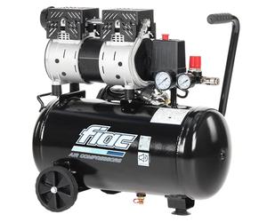FIAC Supersilent 24 Silent Mobile Air Compressor, Compresseur d'air sans huile, Pression maximale 8 Bar, Puissance 1 HP, Réservoir 24 Litre, Bruit 58 dB LpA