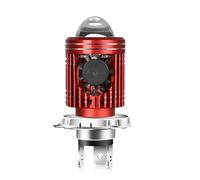 Fiakaon Phare de Moto Ampoule de Phare LED pour Moto, 10000 LM, H4/H6, 12 V, projecteurs, lentille CSP, Accessoires pour Scooter, Feux antibrouillard Kit de phares(H4 White Light)