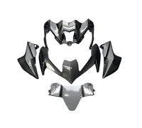 Fiakaon Protecteur de carénage Moto Déflecteur Extension de Capot de Moto avec ailerons aérodynamiques pour Kawasaki Z900 2020 2021 2022(Lower Shell)