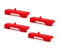 Fiakaon Radiateur en pour Convient Aux Camions C Et K De 1973 À 1987. Isolateurs De Radiateur À Moteur À Petit Bloc en Uréthane Rouge De Style GM 7-1711. Refroidissement Moteur