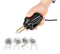 Fiakaon Soudage Plastique Machine Mini Pistolet à air Chaud Portable 100 W pour Plastique, kit d'agrafeuse à Chaud pour Pare-Chocs de Voiture, Outils de réparation Soudeuses électriques