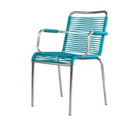 Fiam Chaise avec accoudoirs Mya Spaghetti Turquo