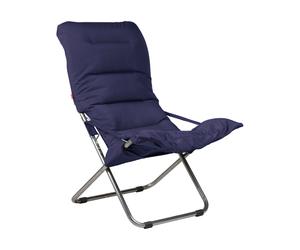 Fiam Chaise longue Fiesta Soft tissu Navy. structure en aluminium