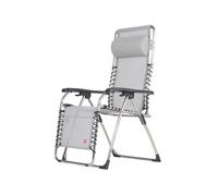 Fiam Chaise longue Movida Textaline grey-support en aluminium
