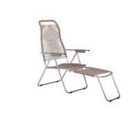 Fiam Chaise longue Spaghetti - aluminium - taupe