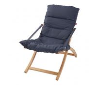 fiam Fauteuil de jardin structure en bois de frêne clair et matelas relax LINDA SOFT (OXYDIANA)