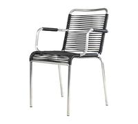 Fiam Fauteuil Mya aluminium Black
