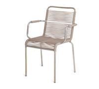 Fiam Fauteuil Mya aluminium Taupe