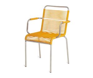 Fiam Fauteuil Mya aluminium Yellow