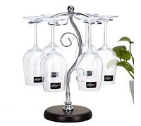 FIAMER Support de comptoir pour verres à vin - Système de séchage à l'air libre - Support de rangement pour verres de cuisine - Support de rangement pour verres à vin 35 x 25 cm