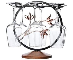 FIAMER Support de séchage autonome en métal pour verres à vin, décoration de bar de cuisine, présentoir multifonction, support de rangement pour table