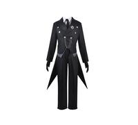 Fiamll Costume de cosplay Butler noir pour cosplay, motif Sebastian Michaelis, uniforme sébastien, Halloween, carnaval - Taille XL