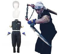 Fiamll Tengen Uzui Costume de cosplay - Costume de kimono Uzui Tengen - Pour cosplay, Halloween, carnaval, cosplay, tenue taille L