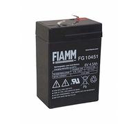 Fiamm Batterie gel FG 10451 6 V / 4,5 Ah / FG10451 Peq Perego Smoby Diamec Polaris Sportsman Multipower avec connecteurs de 4,8 mm
